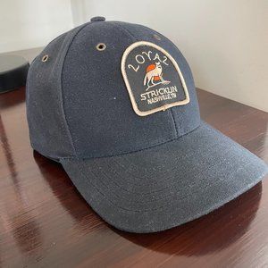 Loyal Stricklin Waxed Canvas Baseball Hat - Charcoal Wolf Patch